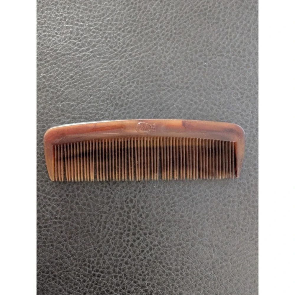 Vintage Lot Of 2 Pocket Combs Faux Tortoise Goody 5